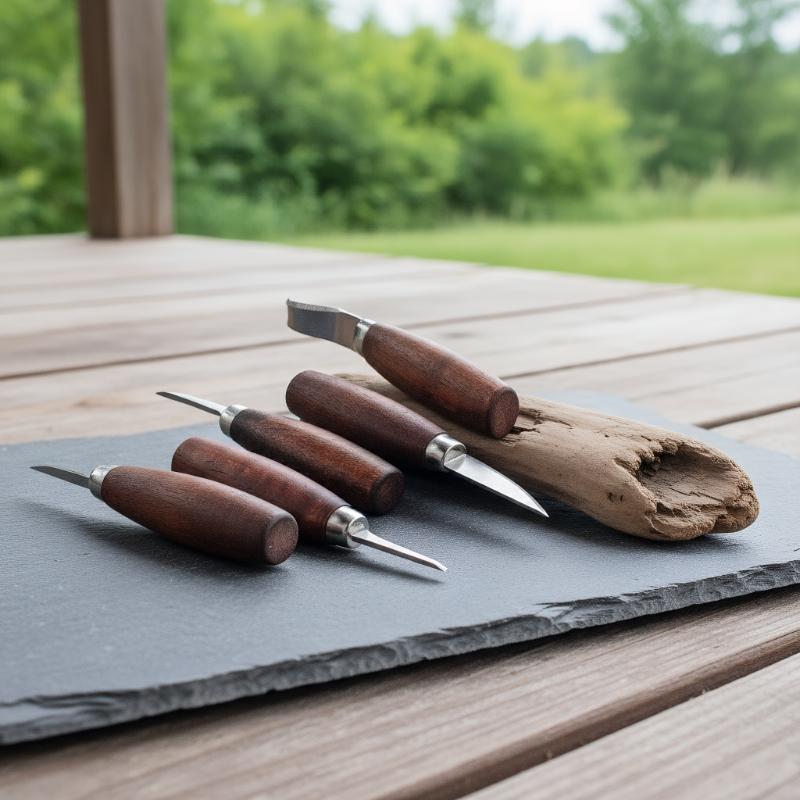 Wood Chisel Set - 5 個のツール木彫り用ノミ木工カッターハンドツールセット木彫りナイフ DIY 皮むき木彫り
