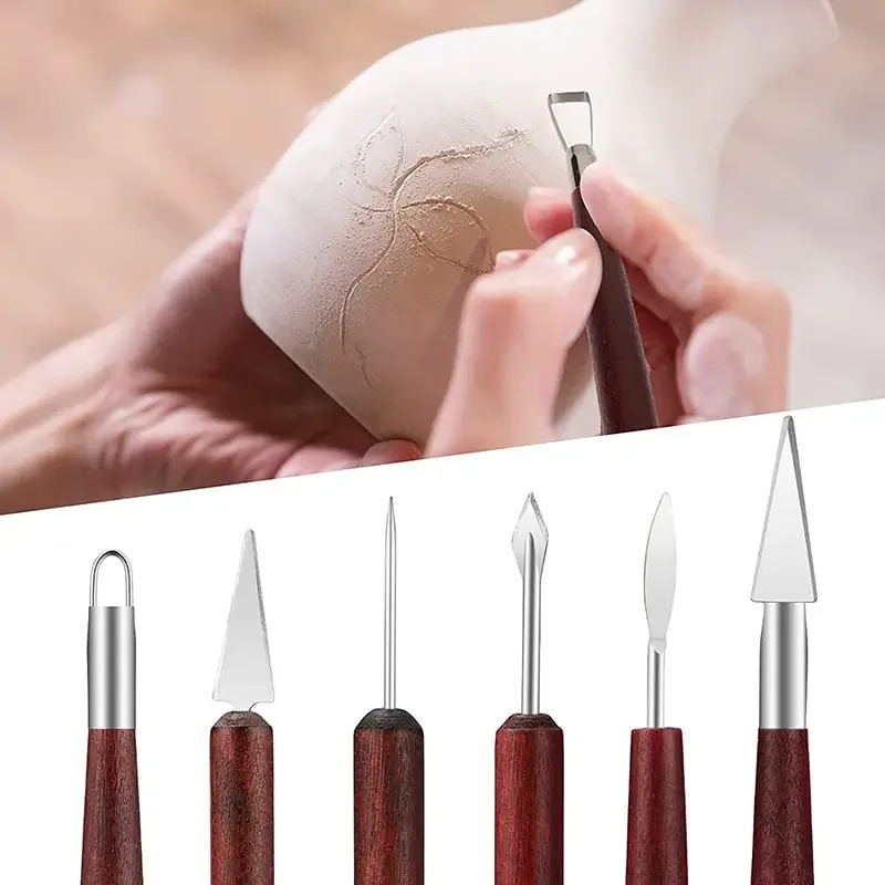 アーティストの6ピース木製陶芸ツールキット - 精密な彫刻と - Wood Chisel Set のレビューと価格