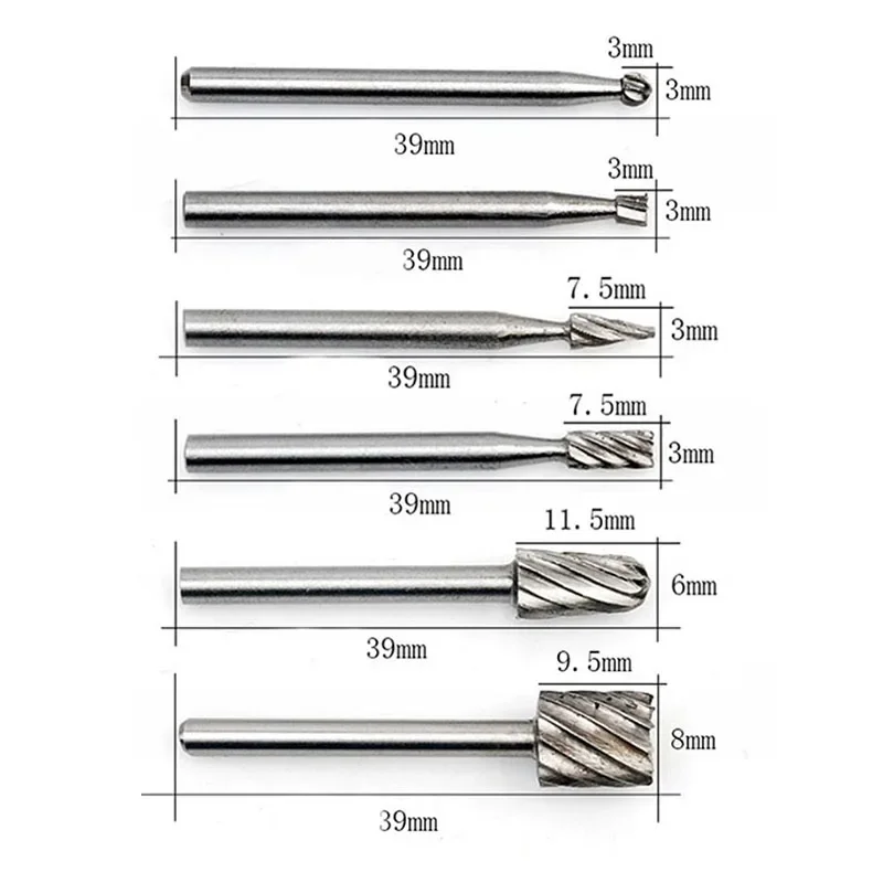 ドレメル回転工具セット,ミニドリルビット,フライス盤,木材, - Wood Chisel Set のレビューと価格