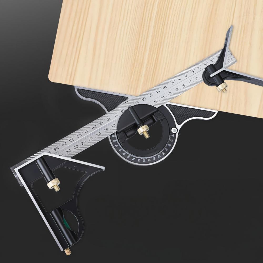 調整可能なスライド式コンビネーションスコヤ、金属製スコヤ、T - Woodworking Workshop のレビューと価格