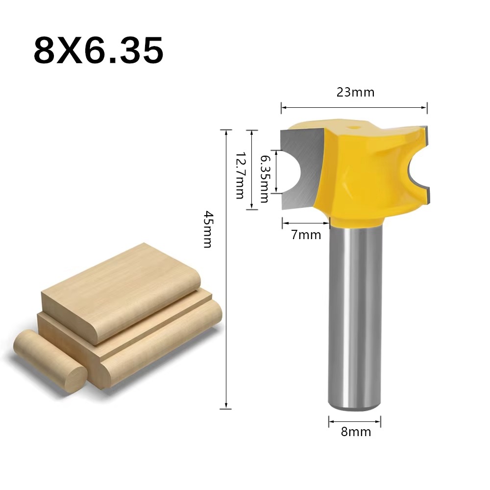 1個 8MMシャンク ミリングカッター 木工用 ブルノーズル - Wood Chisel Set のレビューと価格