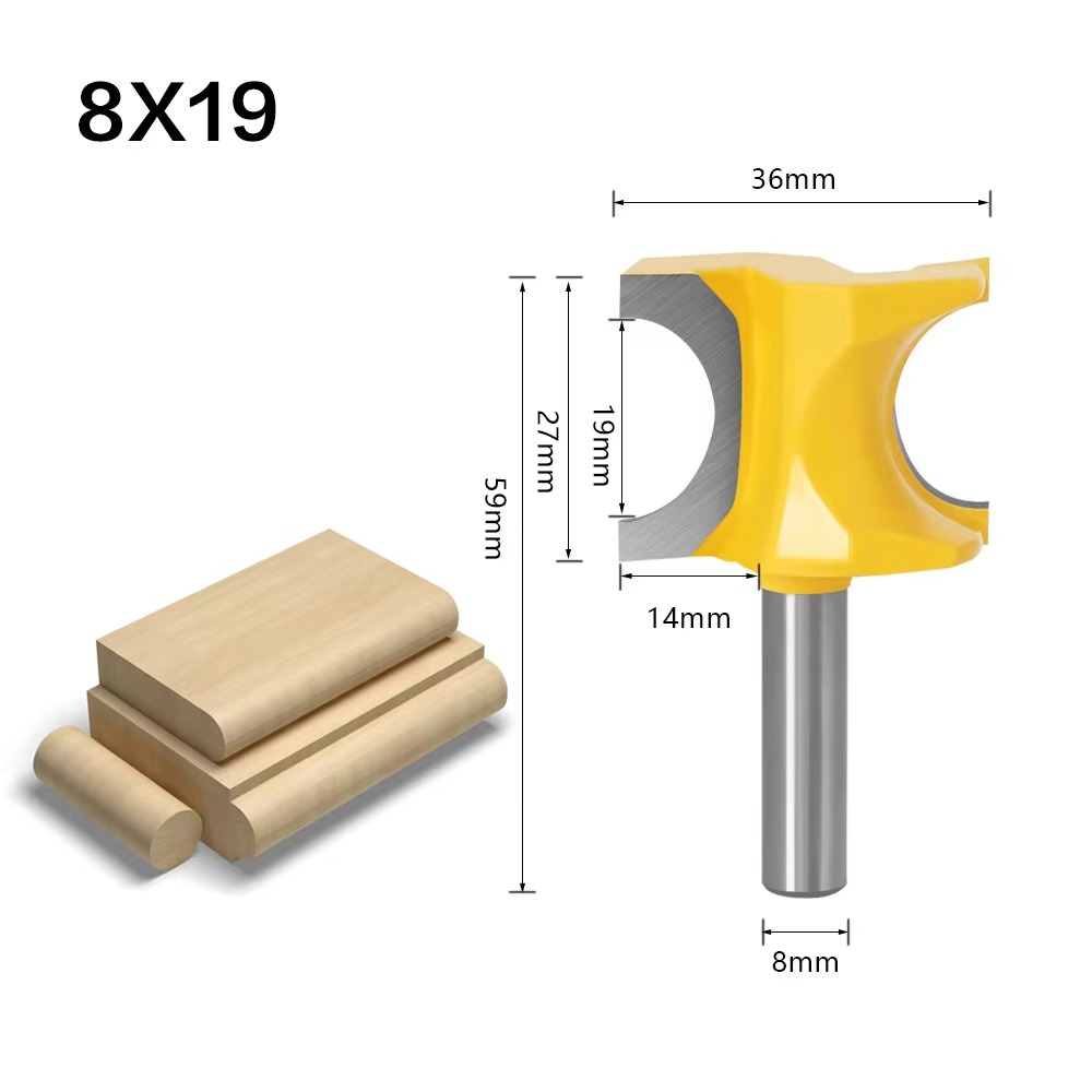 1個 8MMシャンク ミリングカッター 木工用 ブルノーズル - Wood Chisel Set のレビューと価格
